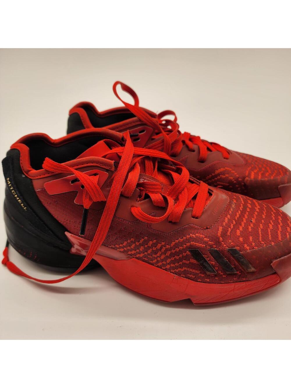 NWOB New adidas D.O.N. Issue 4 Low Basketball Shoes Red Black 7